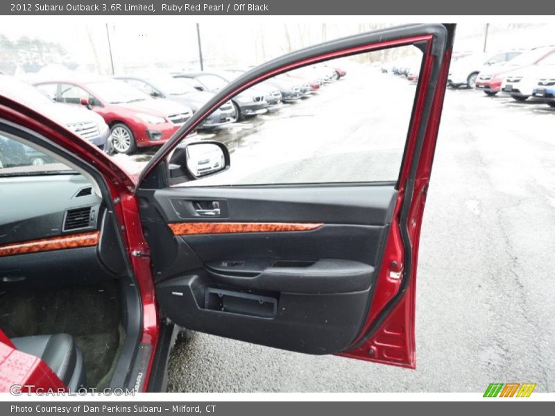 Ruby Red Pearl / Off Black 2012 Subaru Outback 3.6R Limited