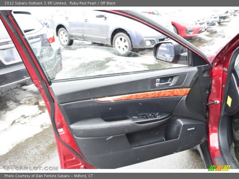 Ruby Red Pearl / Off Black 2012 Subaru Outback 3.6R Limited