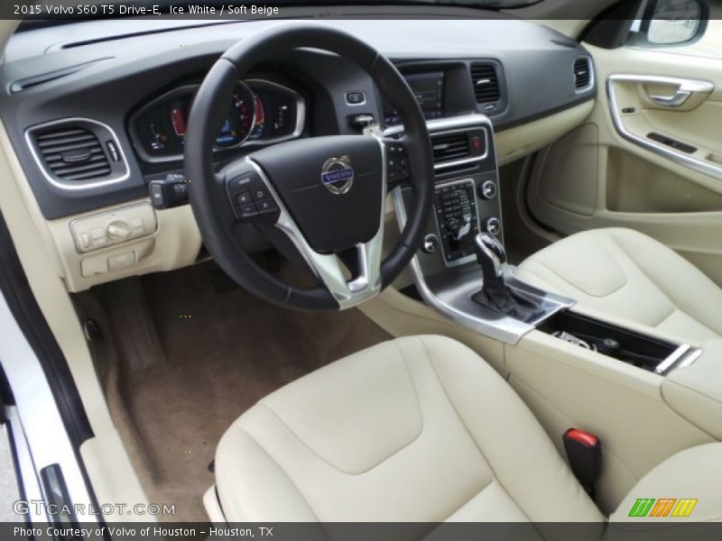 Ice White / Soft Beige 2015 Volvo S60 T5 Drive-E