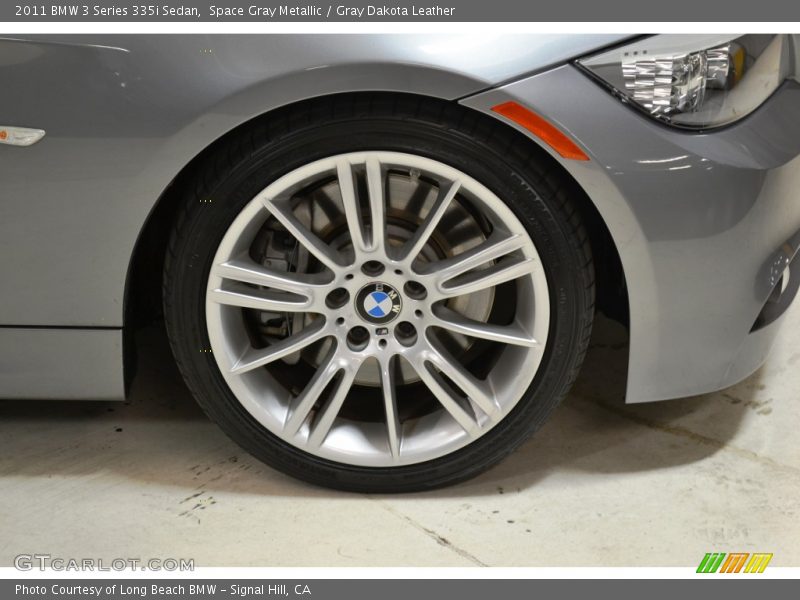 Space Gray Metallic / Gray Dakota Leather 2011 BMW 3 Series 335i Sedan