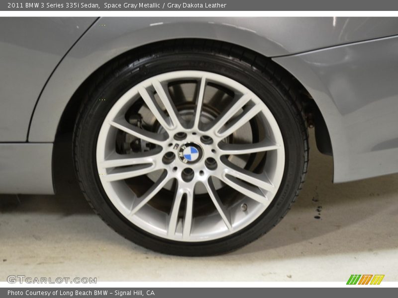 Space Gray Metallic / Gray Dakota Leather 2011 BMW 3 Series 335i Sedan