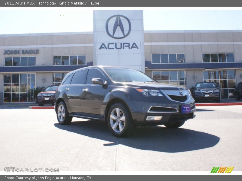 Grigio Metallic / Taupe 2011 Acura MDX Technology
