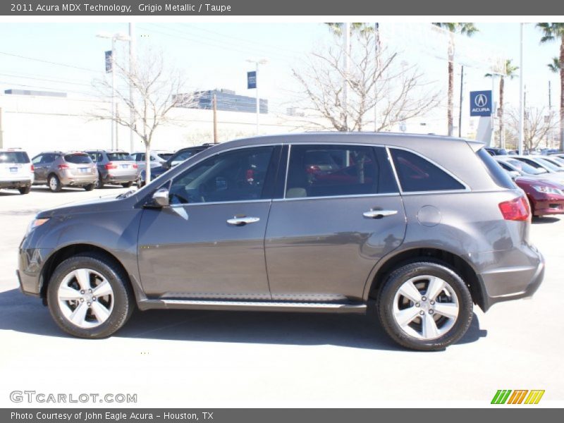 Grigio Metallic / Taupe 2011 Acura MDX Technology