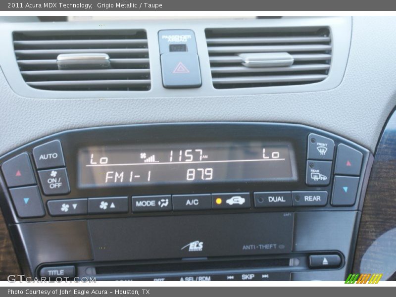 Grigio Metallic / Taupe 2011 Acura MDX Technology