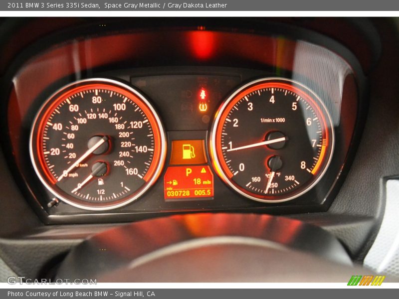 Space Gray Metallic / Gray Dakota Leather 2011 BMW 3 Series 335i Sedan
