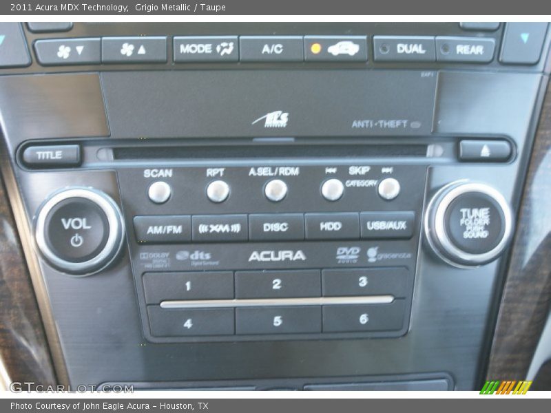 Grigio Metallic / Taupe 2011 Acura MDX Technology