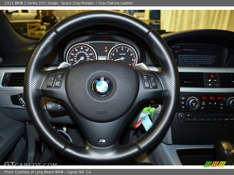 Space Gray Metallic / Gray Dakota Leather 2011 BMW 3 Series 335i Sedan