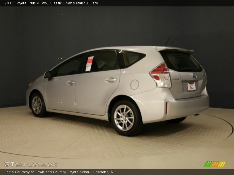 Classic Silver Metallic / Black 2015 Toyota Prius v Two