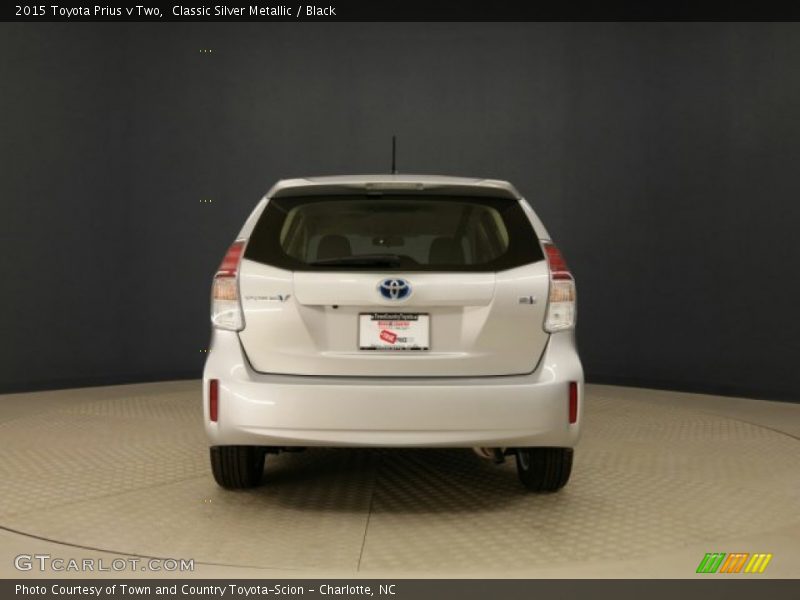Classic Silver Metallic / Black 2015 Toyota Prius v Two