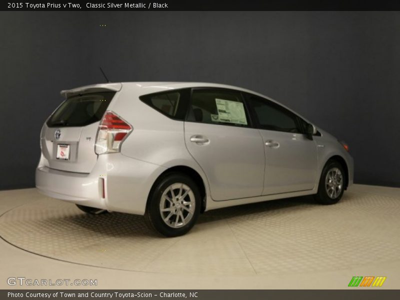 Classic Silver Metallic / Black 2015 Toyota Prius v Two