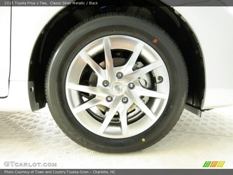 Classic Silver Metallic / Black 2015 Toyota Prius v Two