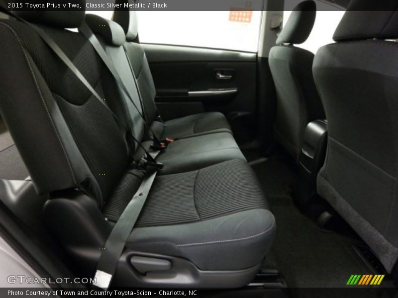 Rear Seat of 2015 Prius v Two