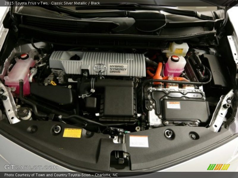 Classic Silver Metallic / Black 2015 Toyota Prius v Two