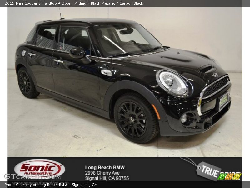 Midnight Black Metallic / Carbon Black 2015 Mini Cooper S Hardtop 4 Door