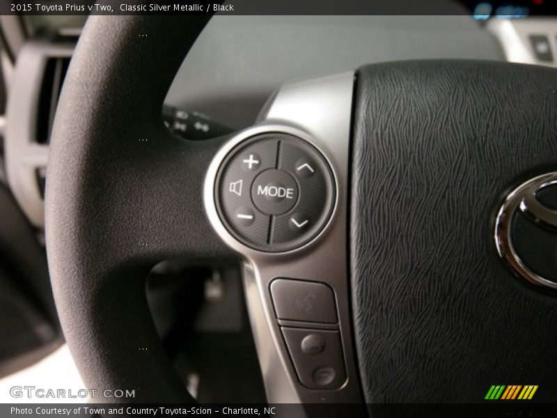 Classic Silver Metallic / Black 2015 Toyota Prius v Two