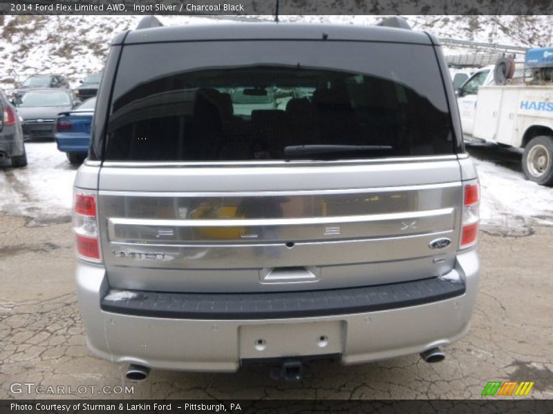 Ingot Silver / Charcoal Black 2014 Ford Flex Limited AWD