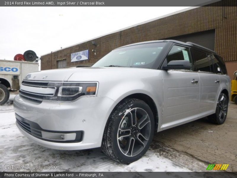 Ingot Silver / Charcoal Black 2014 Ford Flex Limited AWD