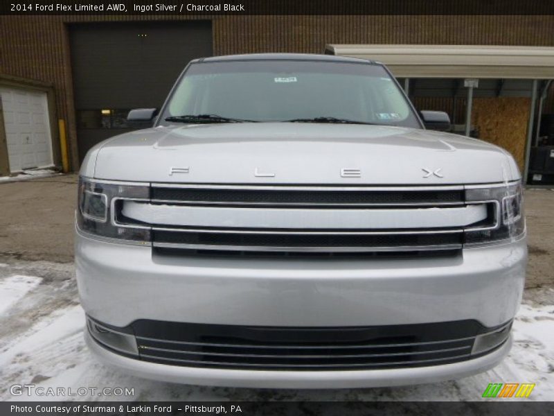 Ingot Silver / Charcoal Black 2014 Ford Flex Limited AWD