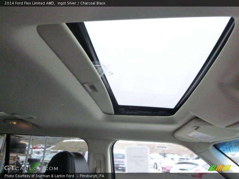 Ingot Silver / Charcoal Black 2014 Ford Flex Limited AWD