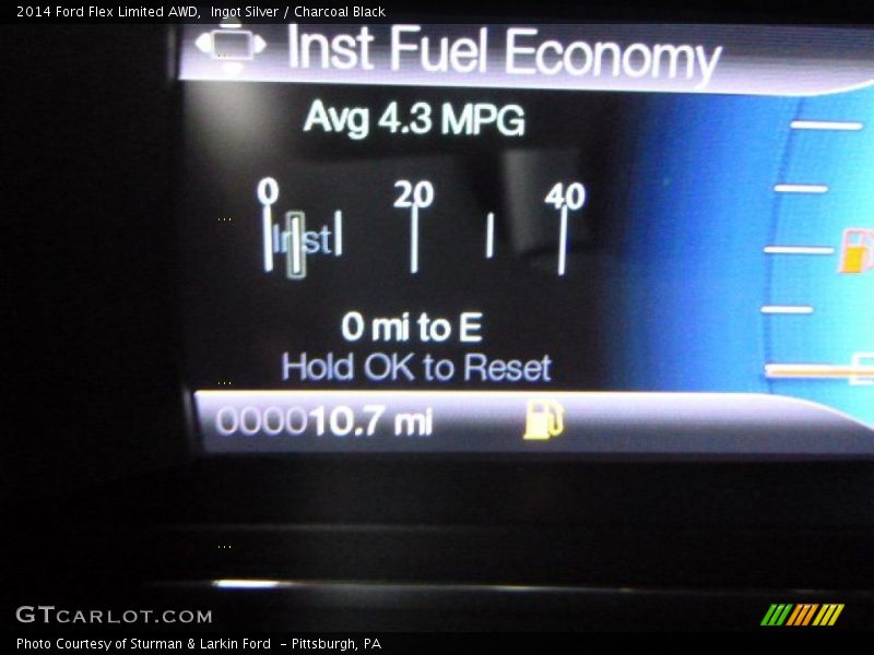 Ingot Silver / Charcoal Black 2014 Ford Flex Limited AWD