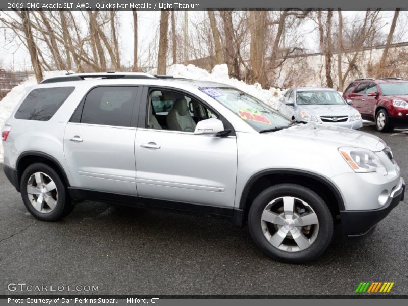 Quicksilver Metallic / Light Titanium 2009 GMC Acadia SLT AWD