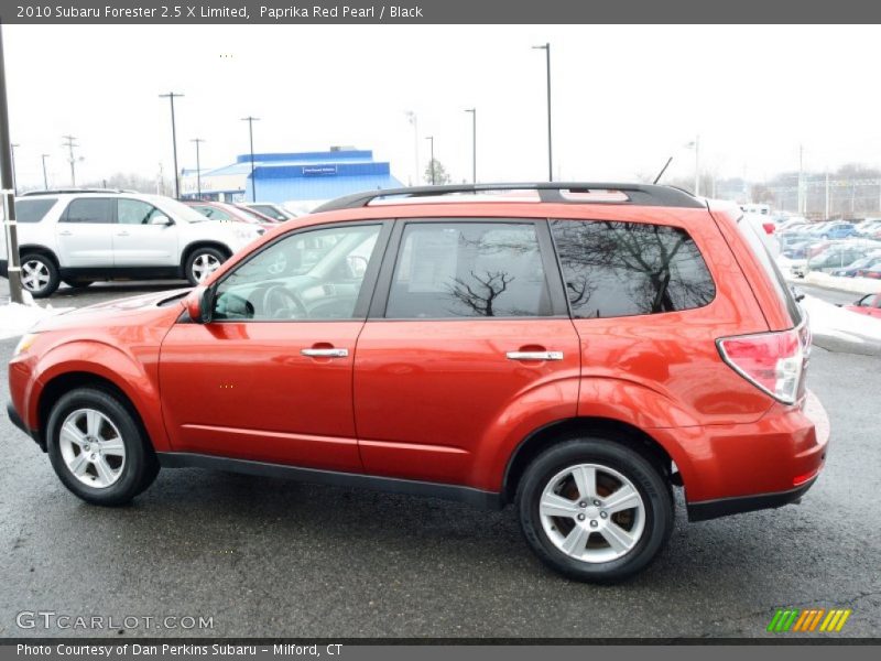 Paprika Red Pearl / Black 2010 Subaru Forester 2.5 X Limited