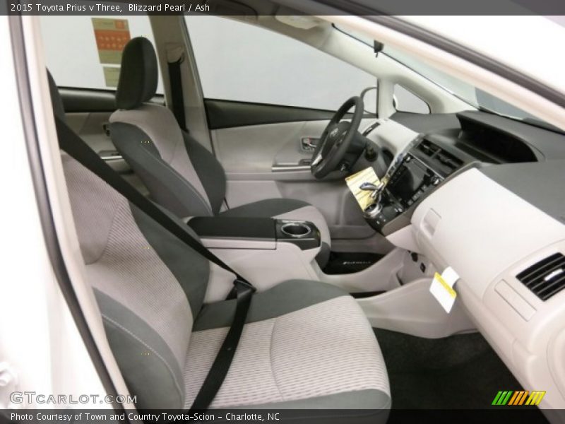 Front Seat of 2015 Prius v Three