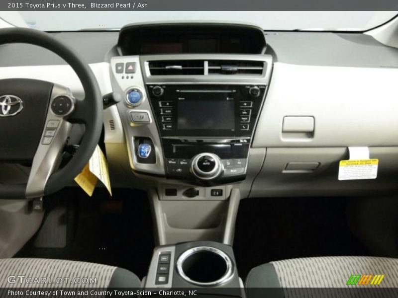 Controls of 2015 Prius v Three