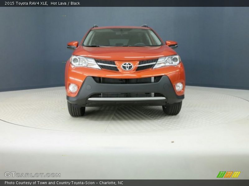 Hot Lava / Black 2015 Toyota RAV4 XLE