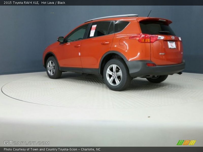 Hot Lava / Black 2015 Toyota RAV4 XLE