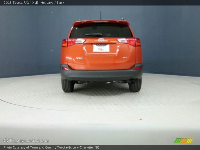Hot Lava / Black 2015 Toyota RAV4 XLE