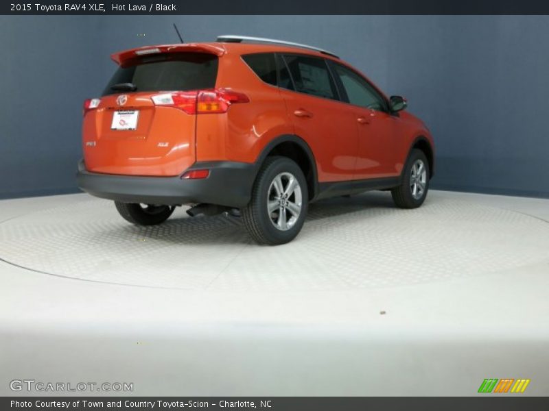 Hot Lava / Black 2015 Toyota RAV4 XLE