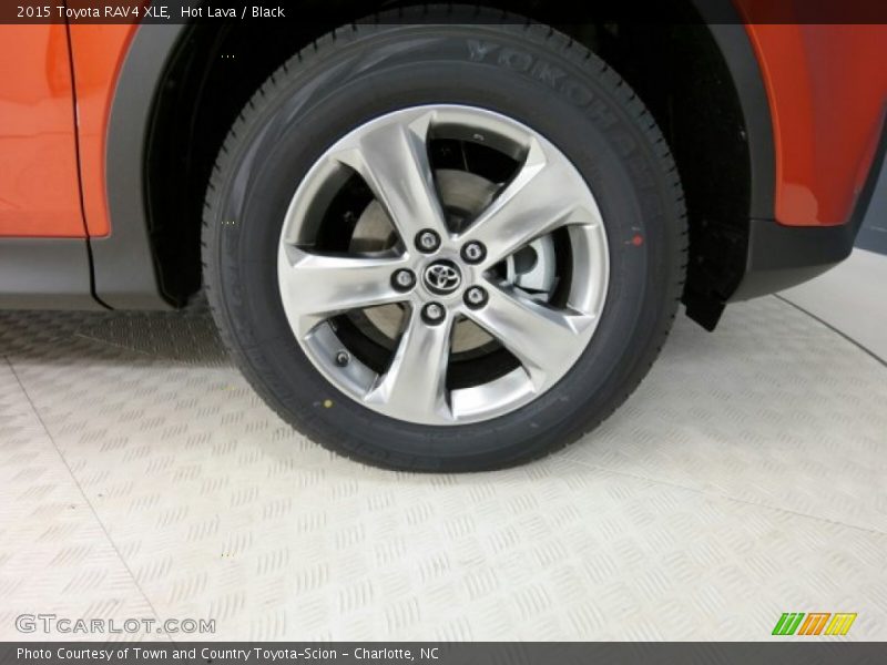 Hot Lava / Black 2015 Toyota RAV4 XLE