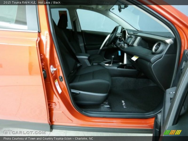 Hot Lava / Black 2015 Toyota RAV4 XLE