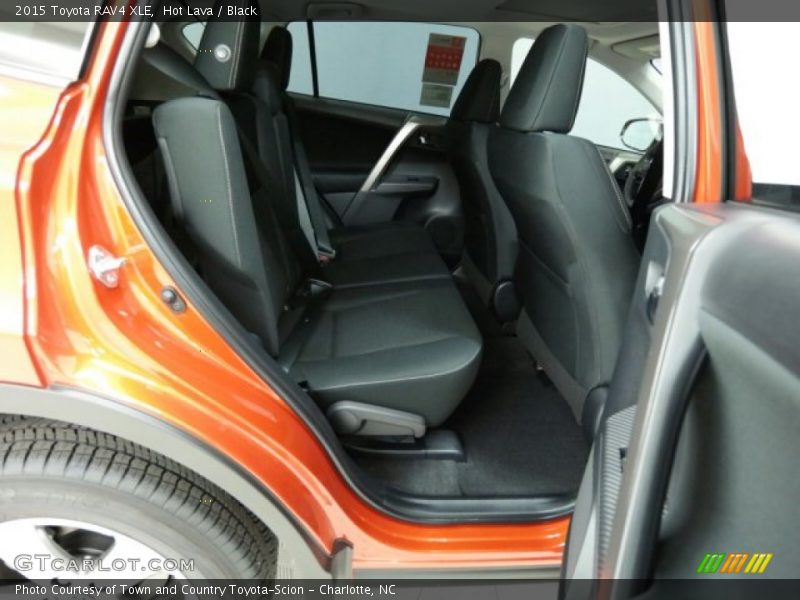 Hot Lava / Black 2015 Toyota RAV4 XLE