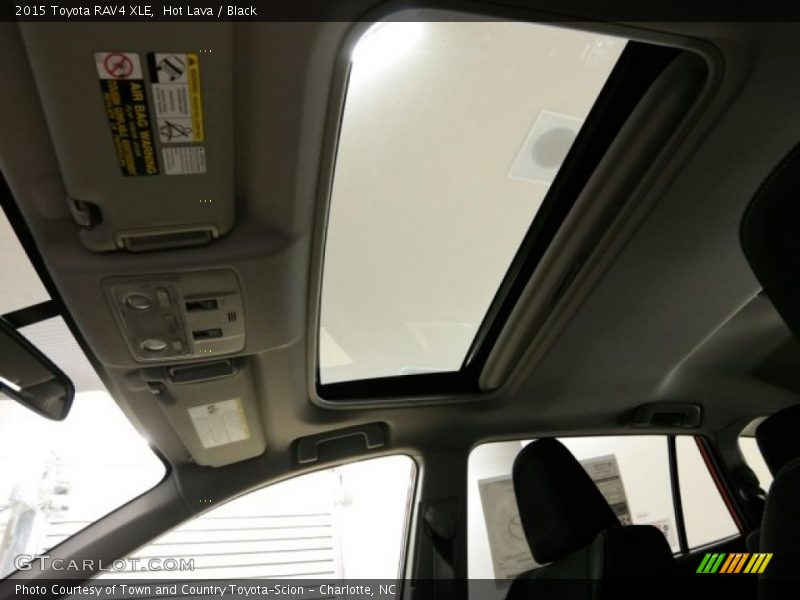 Hot Lava / Black 2015 Toyota RAV4 XLE
