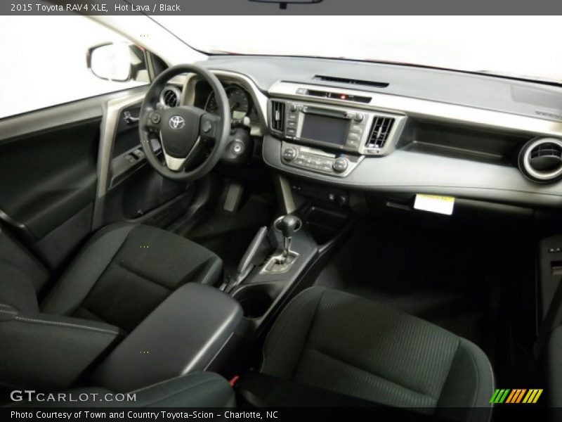 Hot Lava / Black 2015 Toyota RAV4 XLE