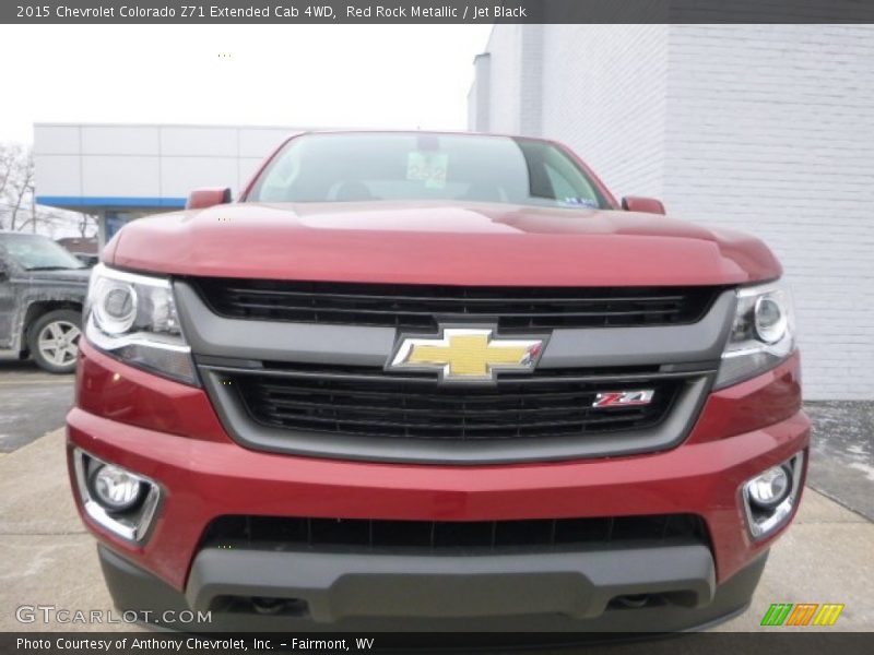 Red Rock Metallic / Jet Black 2015 Chevrolet Colorado Z71 Extended Cab 4WD