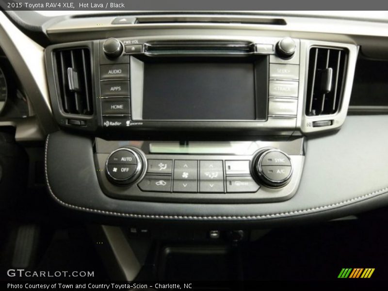Hot Lava / Black 2015 Toyota RAV4 XLE