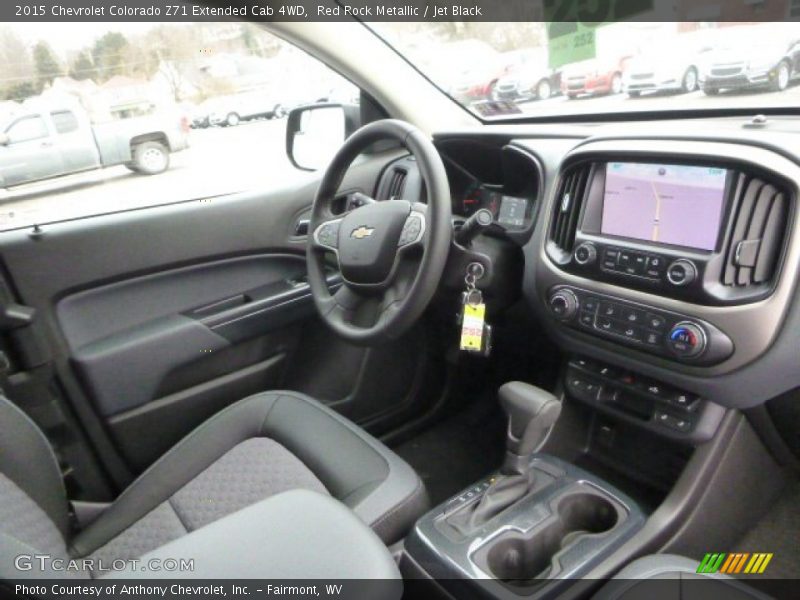Red Rock Metallic / Jet Black 2015 Chevrolet Colorado Z71 Extended Cab 4WD
