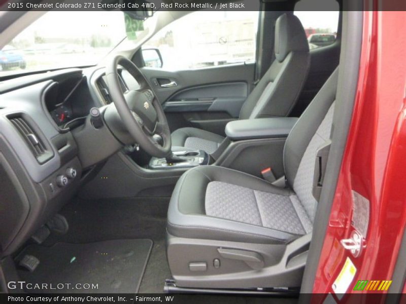 Red Rock Metallic / Jet Black 2015 Chevrolet Colorado Z71 Extended Cab 4WD