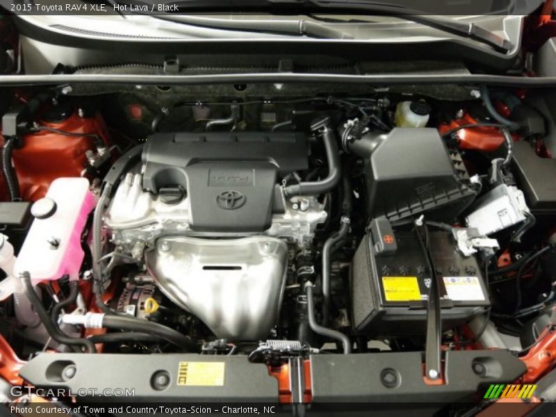 Hot Lava / Black 2015 Toyota RAV4 XLE