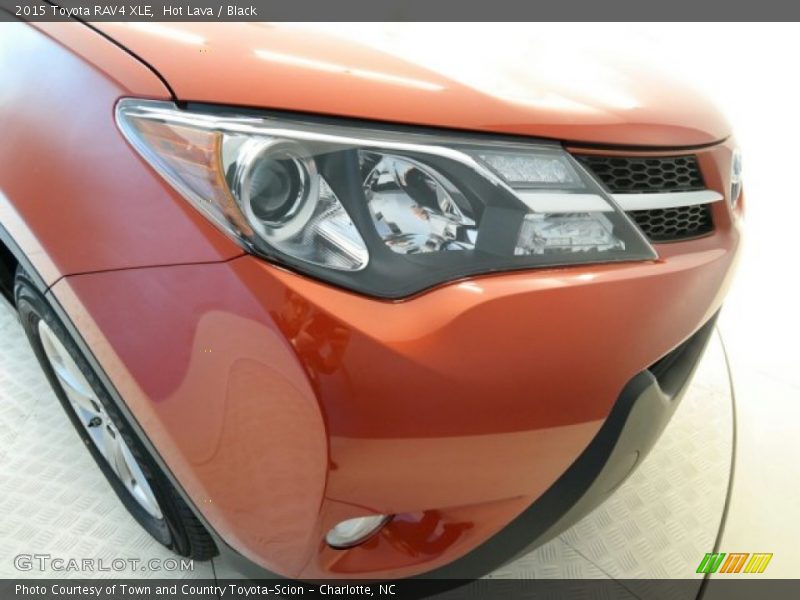 Hot Lava / Black 2015 Toyota RAV4 XLE