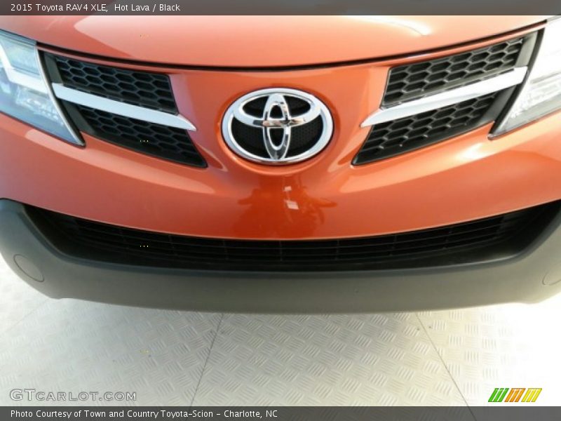 Hot Lava / Black 2015 Toyota RAV4 XLE