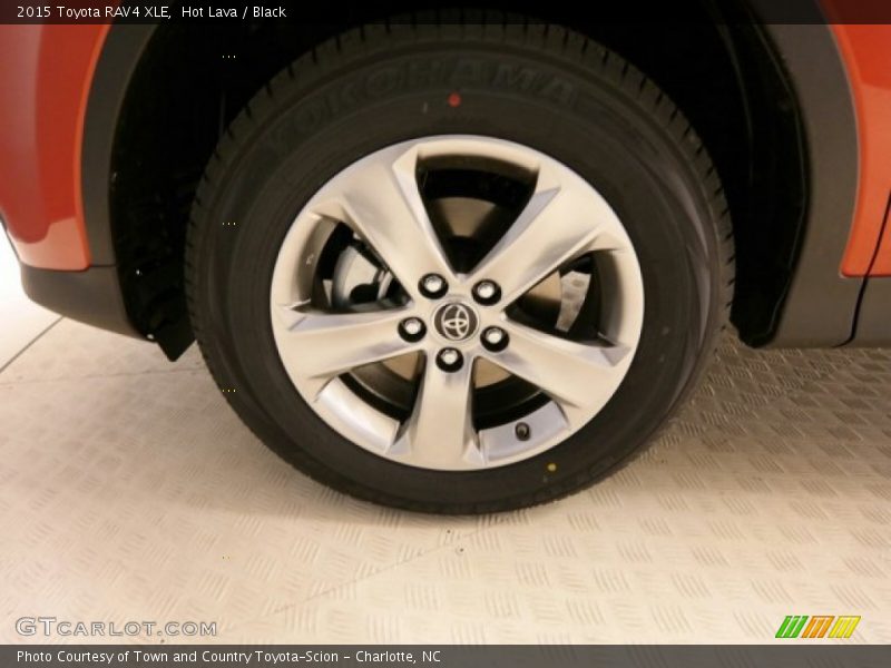 Hot Lava / Black 2015 Toyota RAV4 XLE