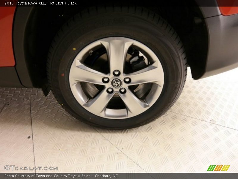 Hot Lava / Black 2015 Toyota RAV4 XLE