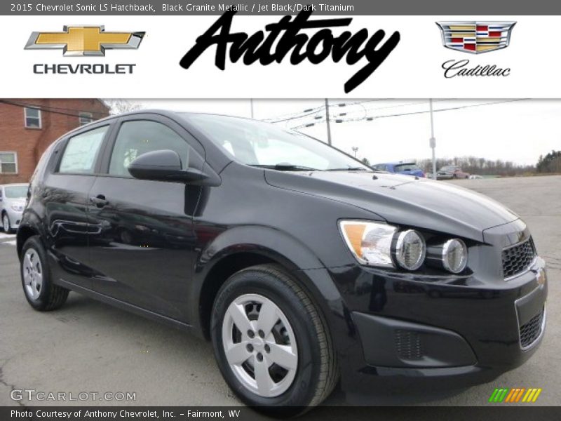 Black Granite Metallic / Jet Black/Dark Titanium 2015 Chevrolet Sonic LS Hatchback