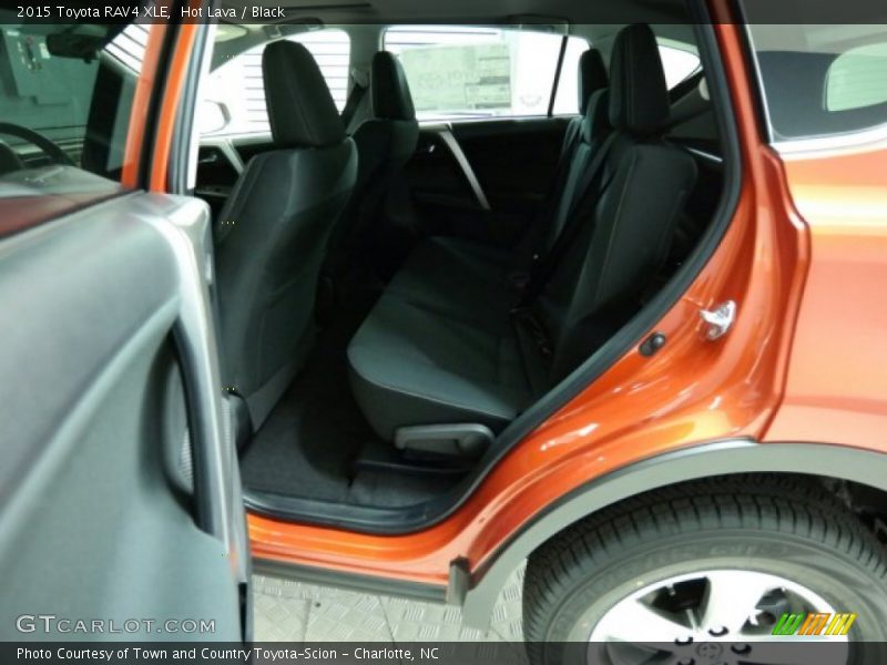Hot Lava / Black 2015 Toyota RAV4 XLE
