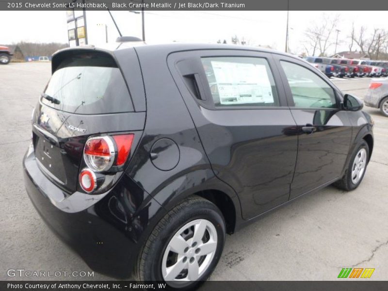 Black Granite Metallic / Jet Black/Dark Titanium 2015 Chevrolet Sonic LS Hatchback