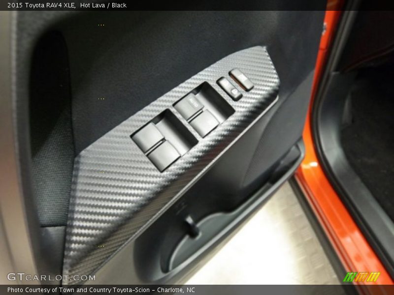 Hot Lava / Black 2015 Toyota RAV4 XLE